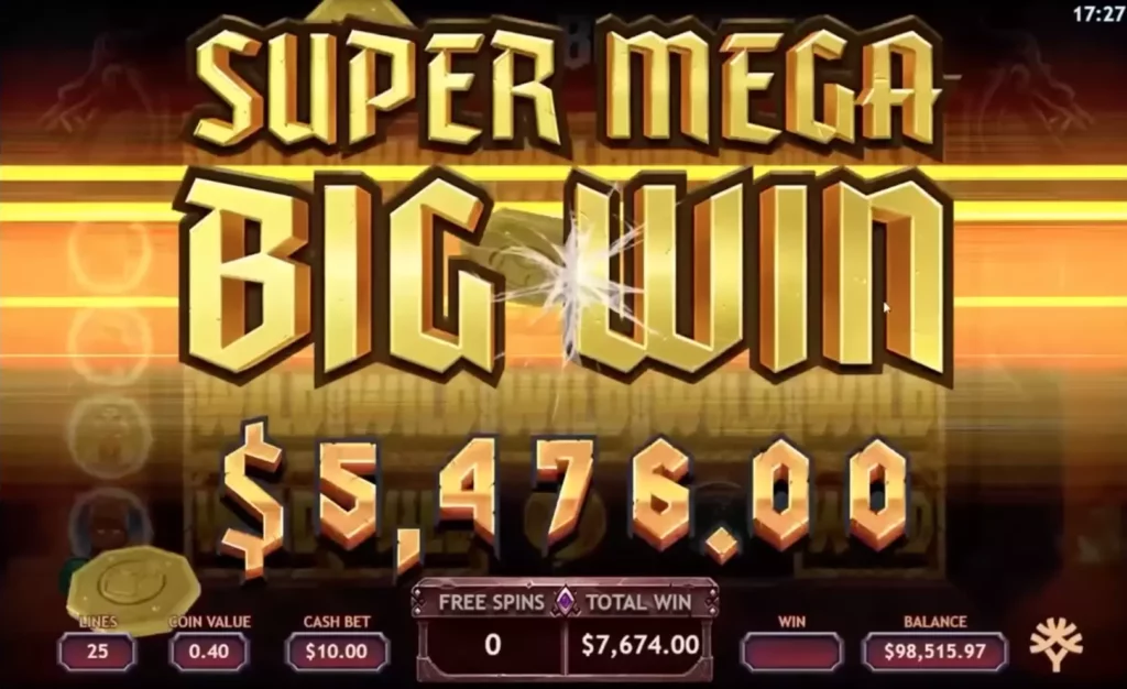 Большой выигрыш в аппарате Vikings Go Berzerk