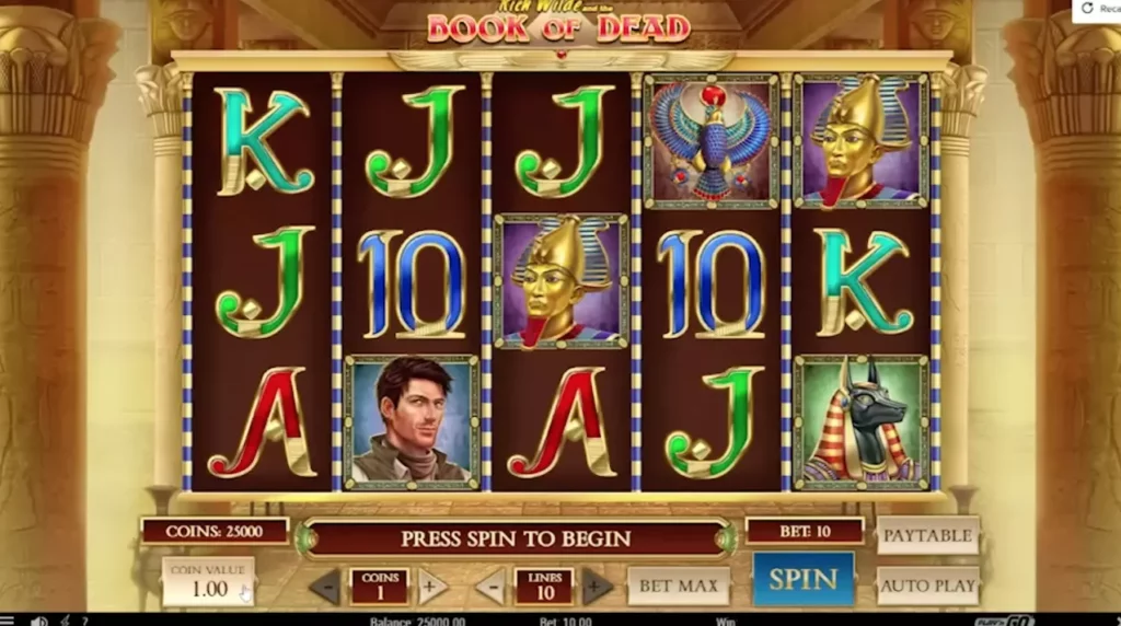 Геймплей слота Бук оф Дид